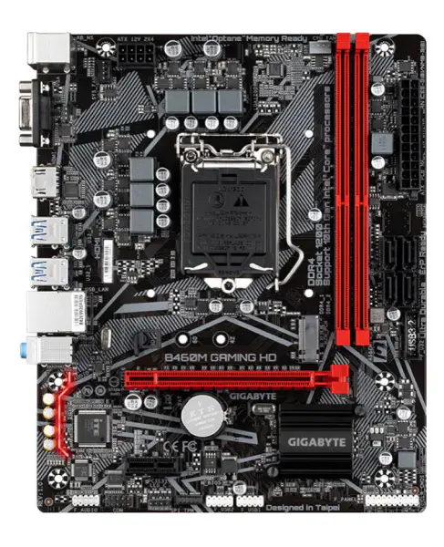GIGABYTE GA B460M GAMING HD Mainboard LGA 1200 Für Intel B460 DDR4 64GB M.2