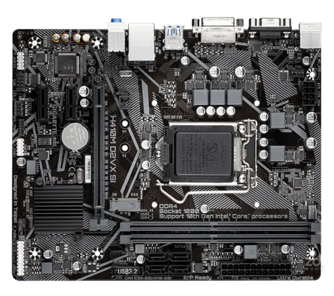 Gigabyte GA H410M D2VX SI Hauptplatine LGA 1200 DDR4