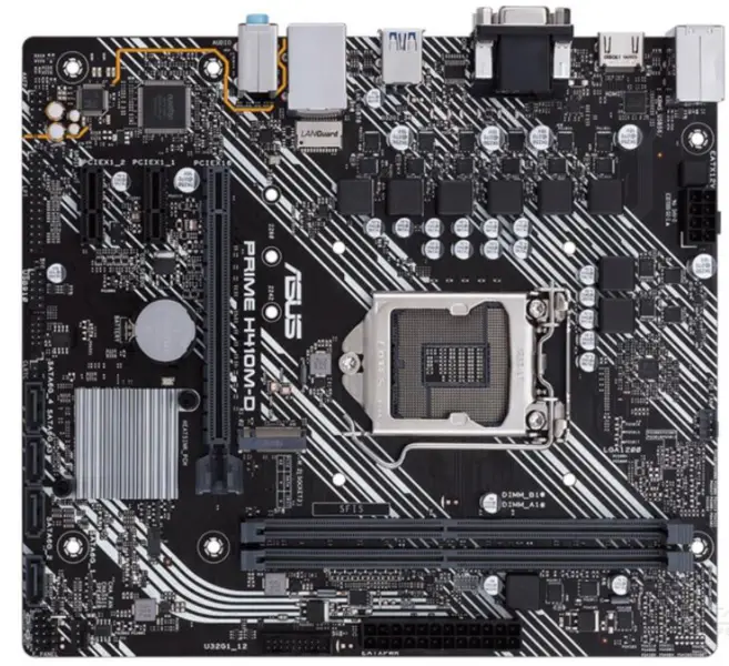 ASUS PRIME H410M-D Hauptplatine LGA1200 DDR4