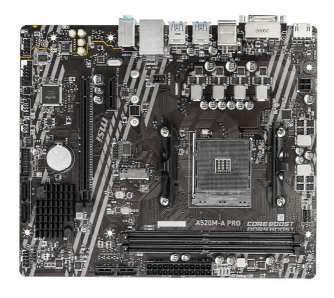 MSI A520M-A PRO Hauptplatine Sockel AM4 DDR4