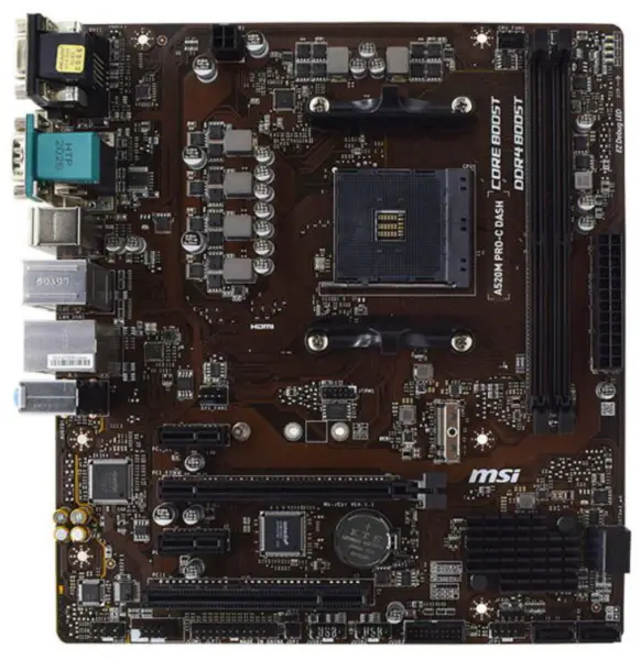 MSI A520M PRO-C DASH Mainboard Sockel AM4 DDR4
