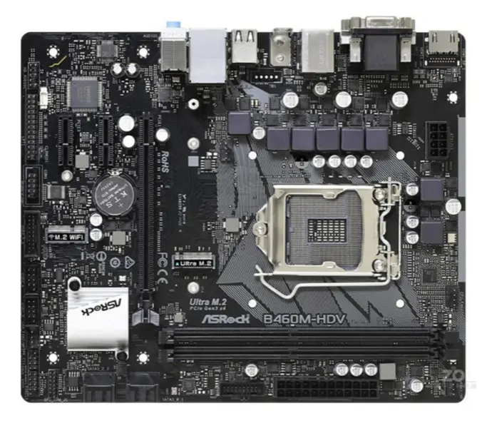 ASRock B460M HDV Hauptplatine LGA 1200 DDR4
