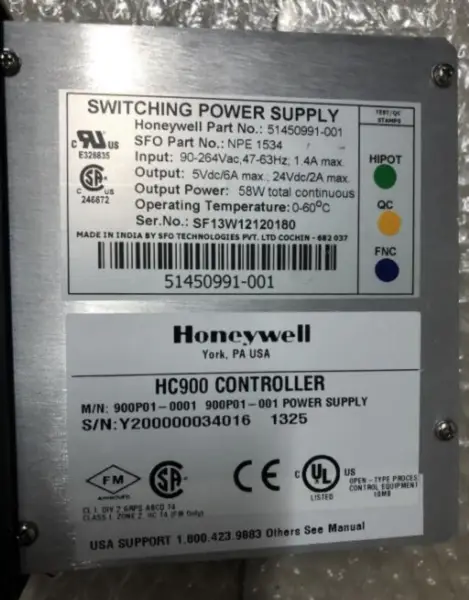 Honeywell 900P01-0001 900P01-0101 900P01-0201 Netzgerät