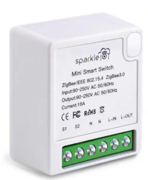 Aubess Tuya Zigbee 16A Mini Smart Switch Sprachsteuerung 2-Wege