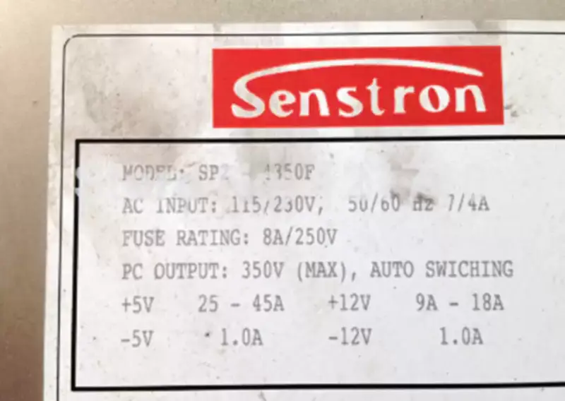 ZIPPY-Netzteil Senstron SP2-4350F 350W AT-Schnittstelle Industrie-Motherboard