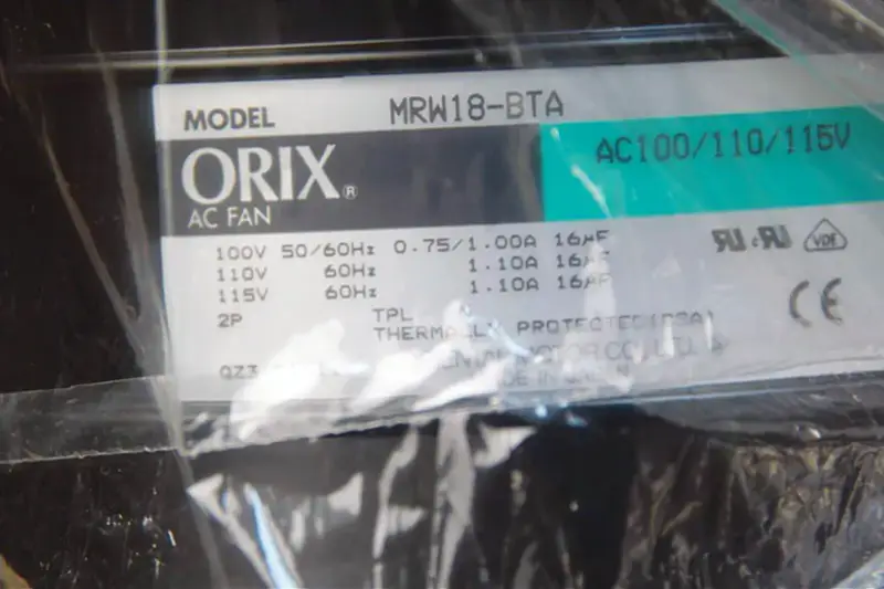 ORIX AC FAN ORIENTAL MOTOR MRW18-BTA NEU MRW18