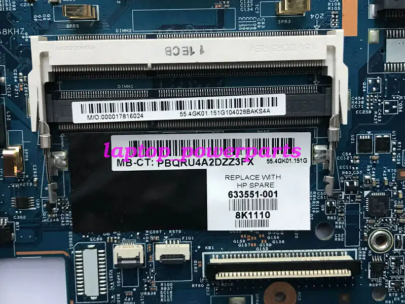 HP 633551-001 48.4GK06.041 633551-001 ATX-Motherboard