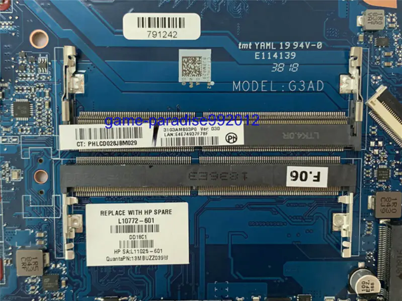 HP L10772-601 Hauptplatine