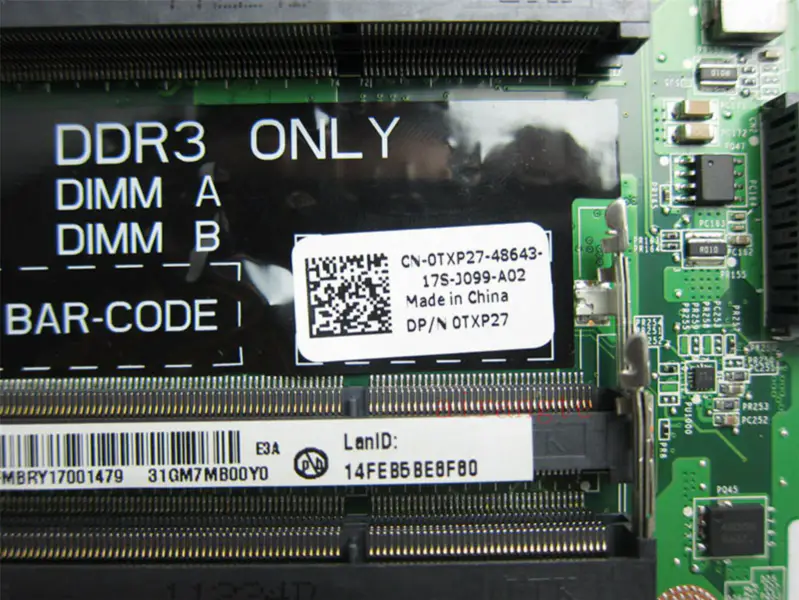 Dell 0TXP27 Hauptplatine