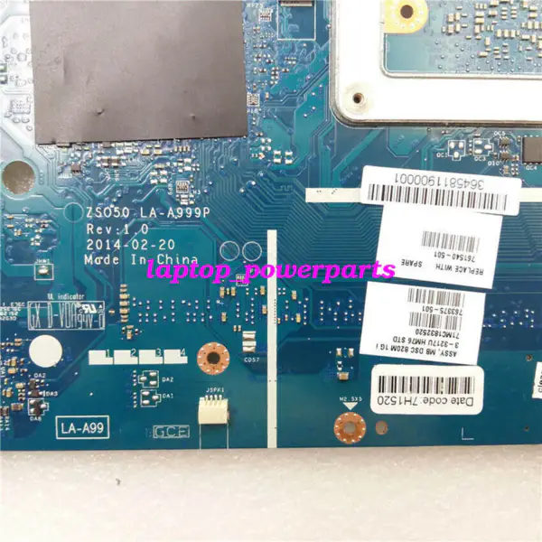 HP 761540-001 250 G3 Intel HM76 I3-3217 CPU Hauptplatine ATX Hauptplatine