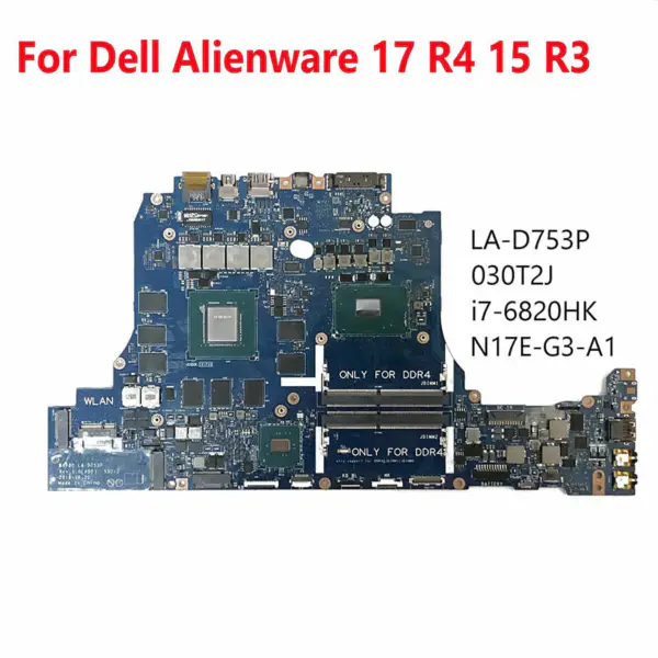 Dell 030T2J LA-D753P Hauptplatine