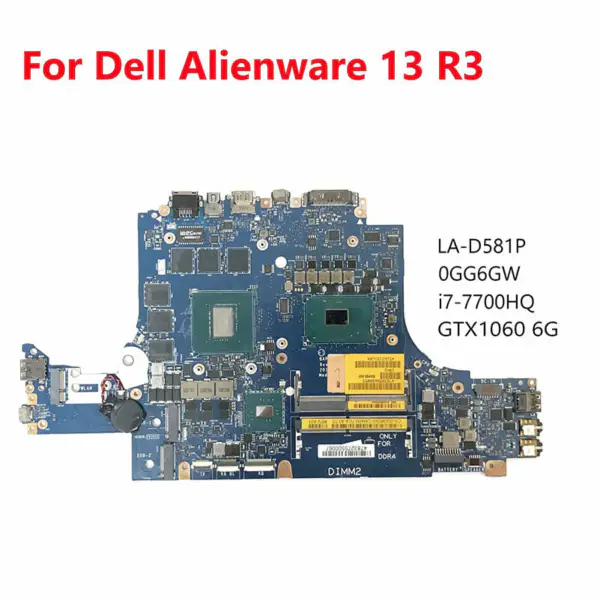 Dell 0GG6G LA-D581P Hauptplatine