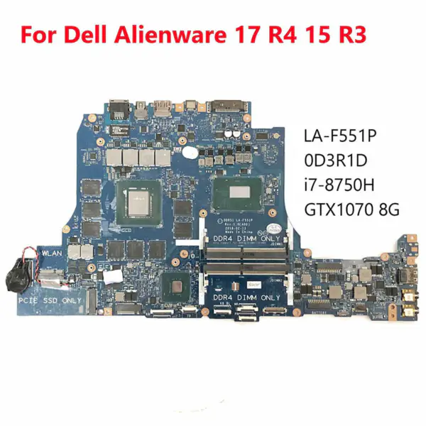 Dell DD3R1D3R1D0D3R1D LA-F551P Hauptplatine