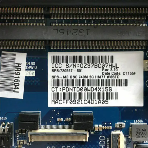 HP 720567-501 Hauptplatine