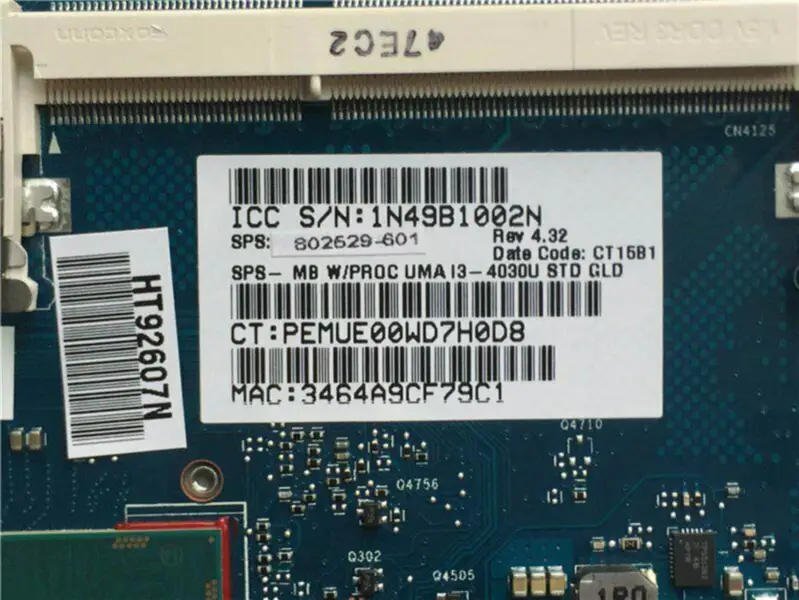 HP 802529-601 Hauptplatine