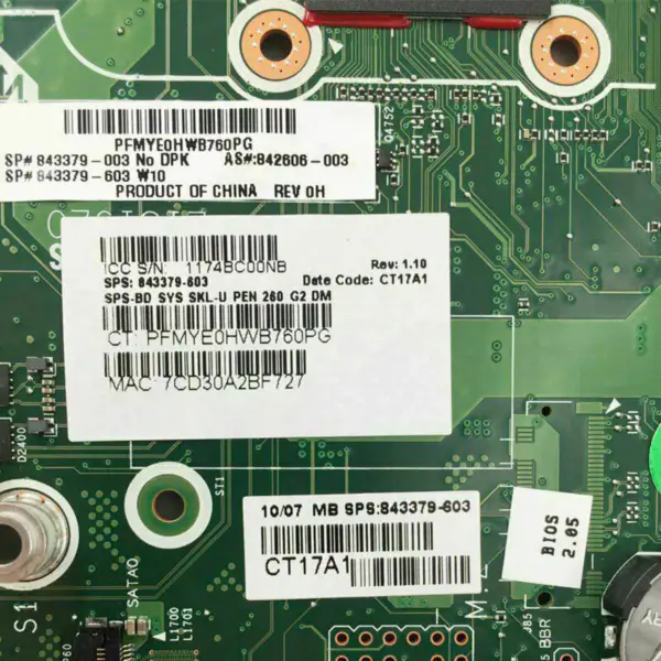 HP 842606-003 Hauptplatine