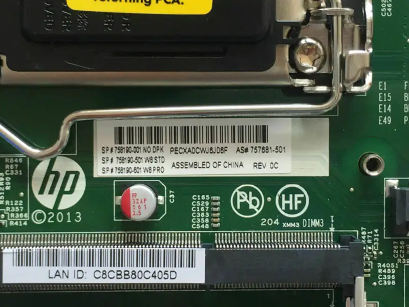 HP 757881-501 Hauptplatine