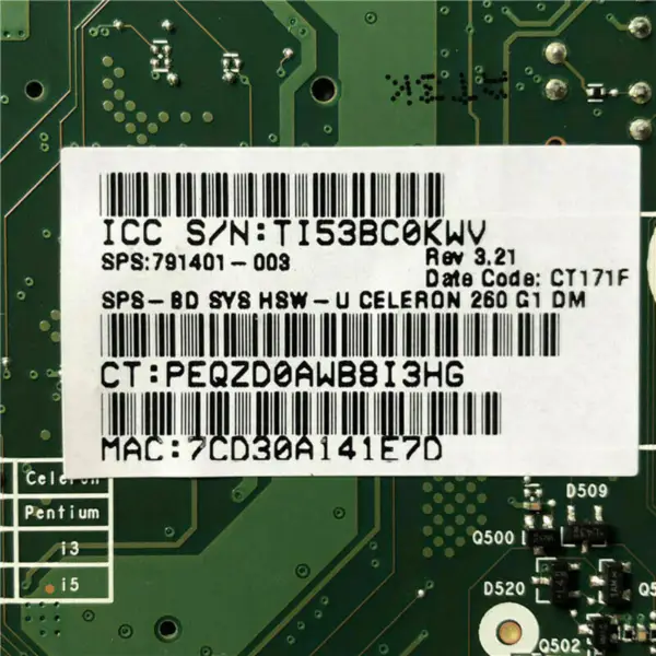 HP 791401-003 Hauptplatine