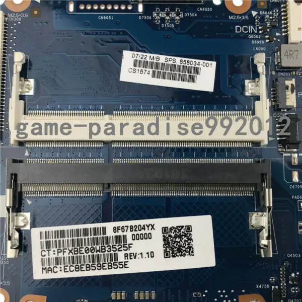 HP 858034-001 Hauptplatine