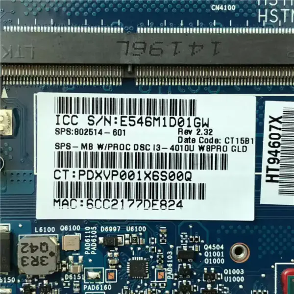 HP EliteBook 840 850 G1 6050A2559101-MB-A03 802514-601 Hauptplatine