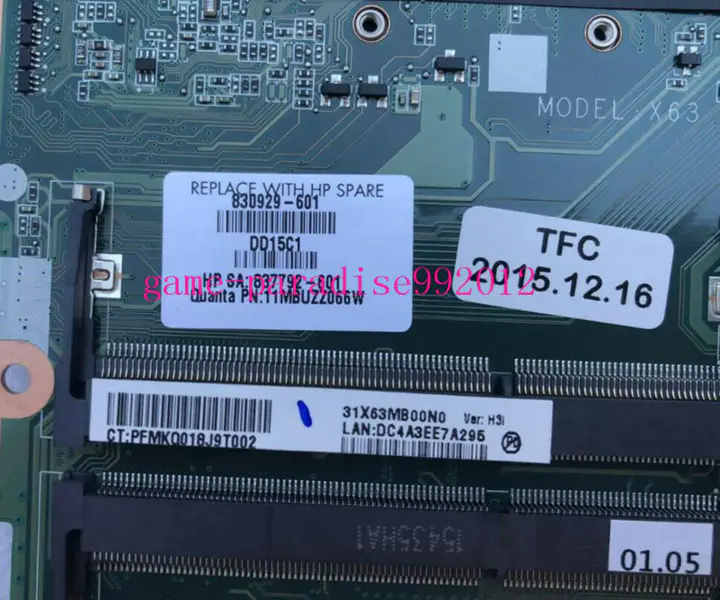 HP 830929-601 Hauptplatine