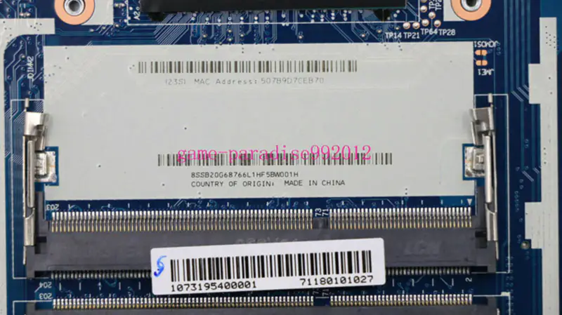 Lenovo 00HT660 Hauptplatine