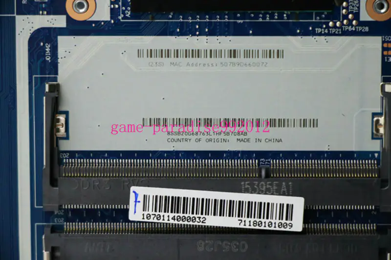 Lenovo 00HT579 Hauptplatine