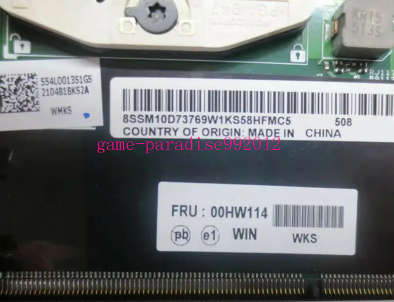 Lenovo 00HW114 Hauptplatine