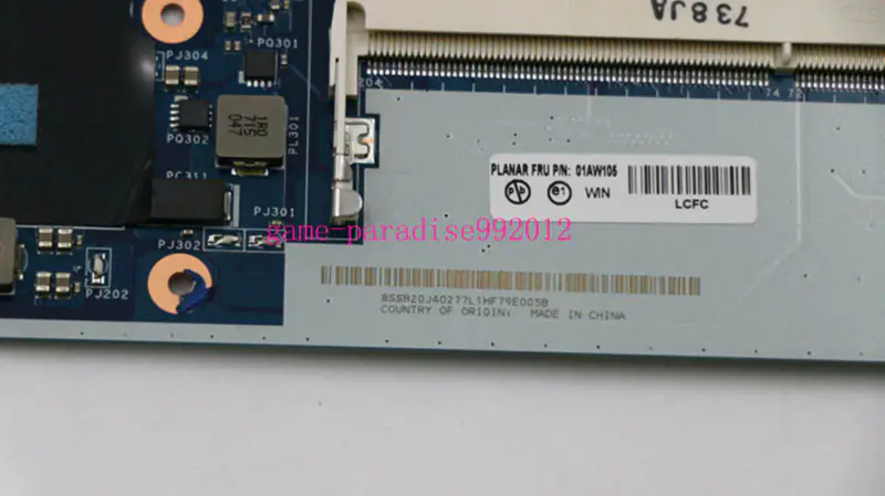 Lenovo 01AW105 Hauptplatine