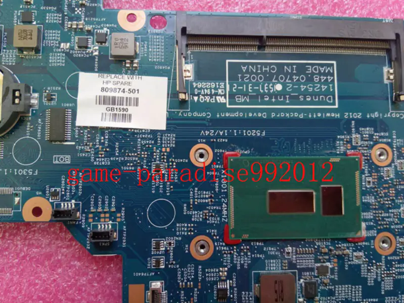 HP 809874-501 Hauptplatine