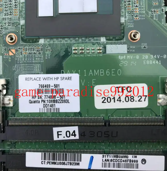 HP 766469-501 Hauptplatine