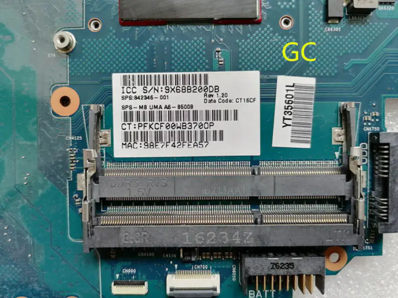 HP 842346-001 Hauptplatine