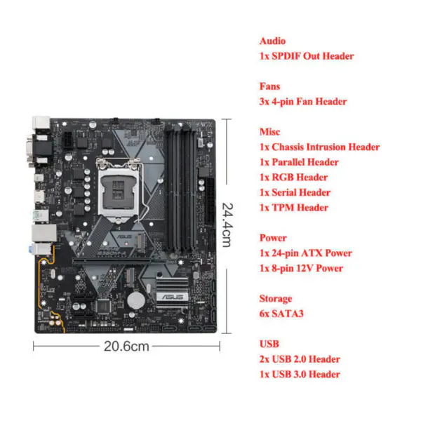 Asus PRIME B360M-A Hauptplatine