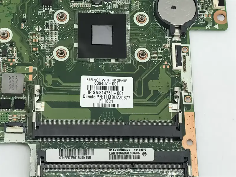 HP 809407-001 809407-501 DA0X22MB6D0 15-AB Hauptplatine