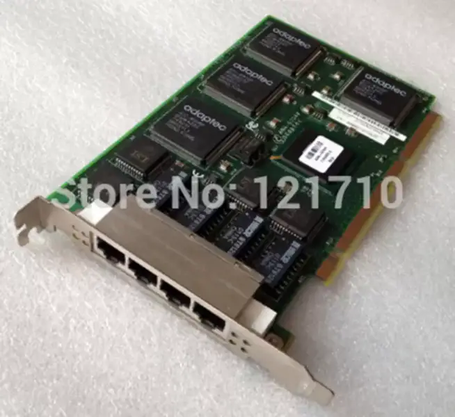 Adaptec ANA-62044 PCI 64 Bit Quad 4 Port Ethernet Lan Adapter Netzwerkschnittstelle Industrie-Motherboard
