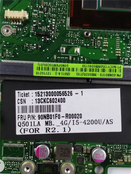 Asus 60NB01F0-MB6020 Q501LA ATX-Motherboard