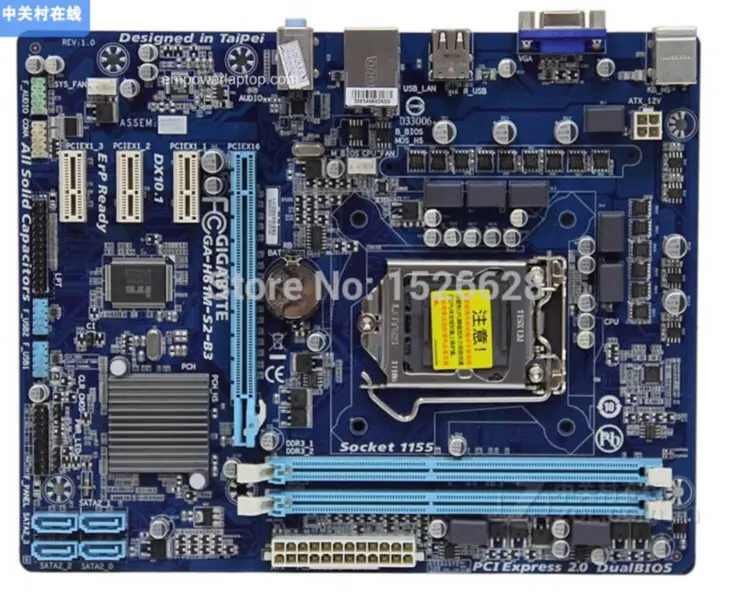 Gigabyte GA-H61M-S2-B3 H61 LGA 1155 Hauptplatine