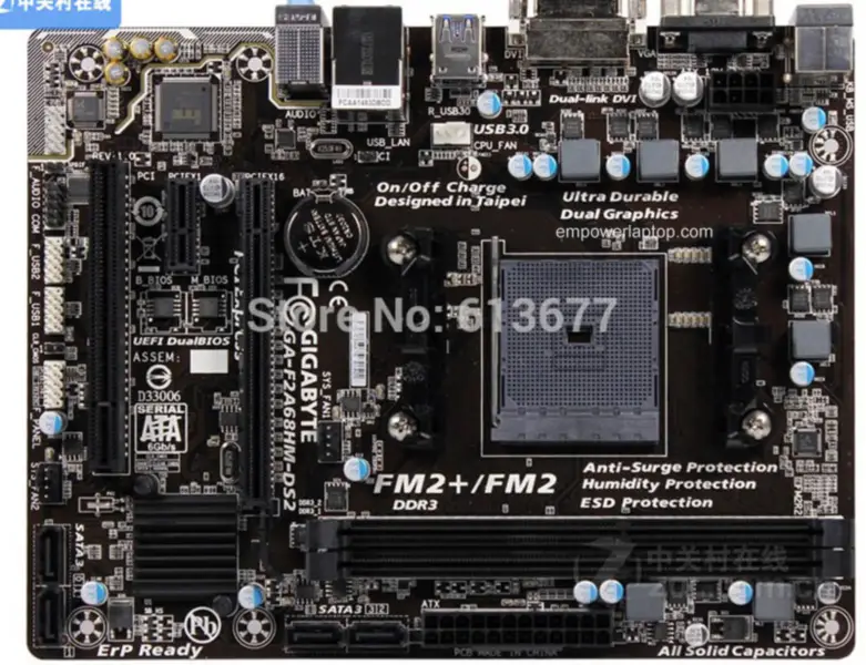 Gigabyte GA-F2A68HM-DS2 FM2+ Mainborad-Motherboard