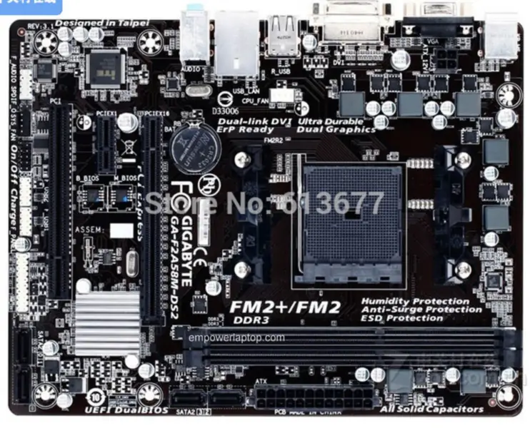 Gigabyte GA-F2A58M-DS2 FM2+/FM2 RAM Hauptplatine