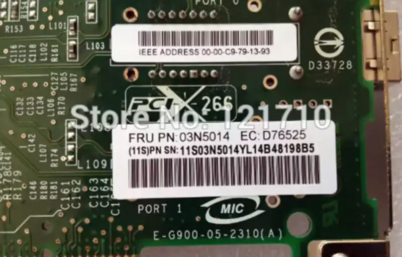 IBM RS6000 P55A P52A 4GB PCI-X HBA Karte 280D 03N5014 Industrie-Motherboard