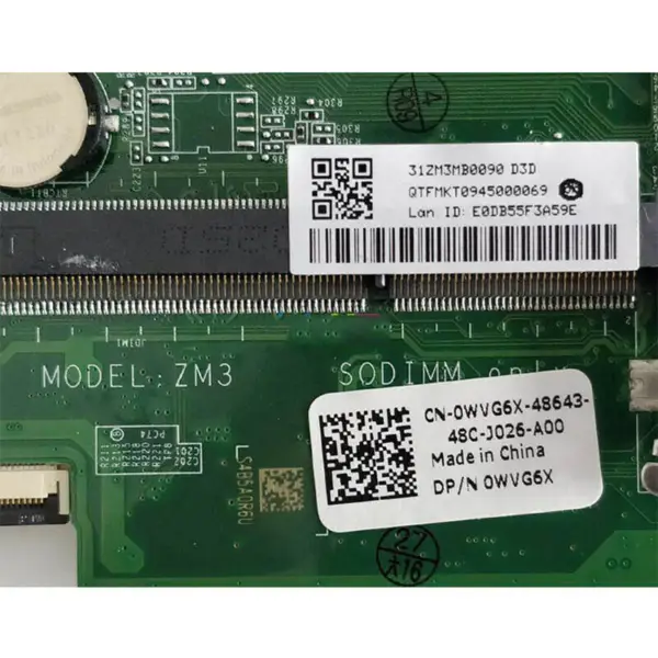 Dell 0WVG6X 11 3043 3152 3157 ATX-Motherboard