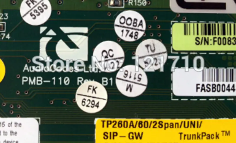 AudioCodes Sprachkarten AudioCodes TP260A/60/2Span/UNI/SIP-GW TrunkPack Industrie-Motherboard