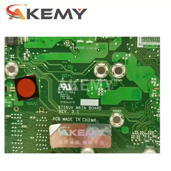 Asus X756UA X756UA ATX-Motherboard