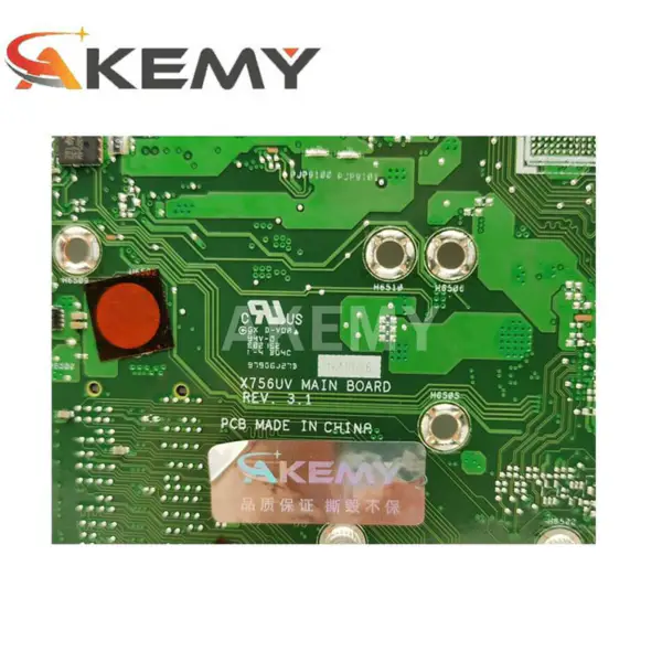 Asus X756UAK X756UAK ATX-Motherboard