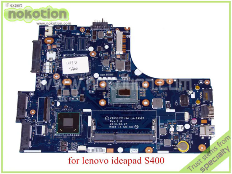 Lenovo Hauptplatine VIUS3 VIUS4 LA-8952P ideapad S400t HD4000 SR109 1007U CPU