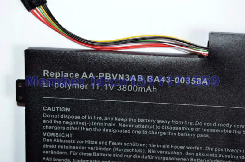 NP370R5E Ba43-00358a Akku für Samsung Np510 NP370R4E AA-PBVN3AB Np470 NP51OR5E 1588-3366 np450r5e NP510R5E