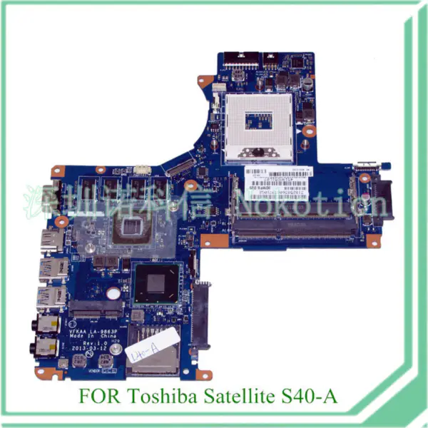Toshiba Hauptplatine K000141340 VFKAA LA-9863P S40-A GeForce GT740M HD4000