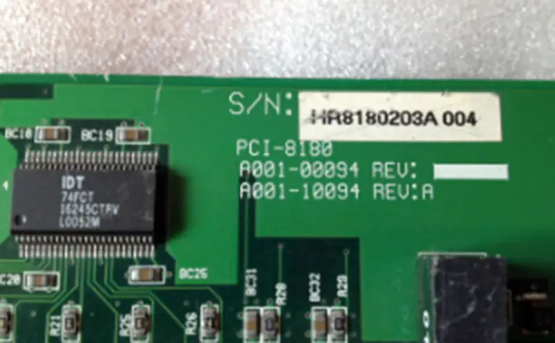 A/D-Karte PCI-8180 A001-00094 10094 REV A Industrie-Motherboard
