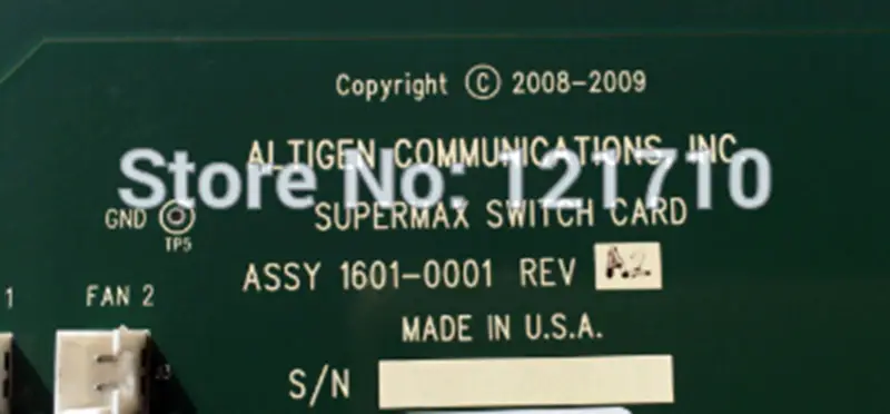 ALTIGEN MAX4000 SUPERMAX SWITCH CARD 1601-0001 2601-0001 REV A2 Industrie-Motherboard