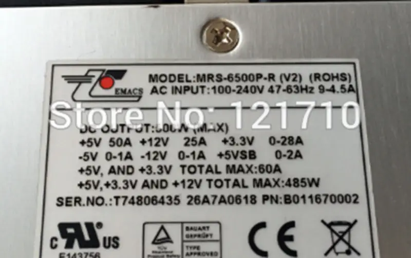 ZIPPY EMACS EMACS MRS-6500P-R (V2) Netzgerät